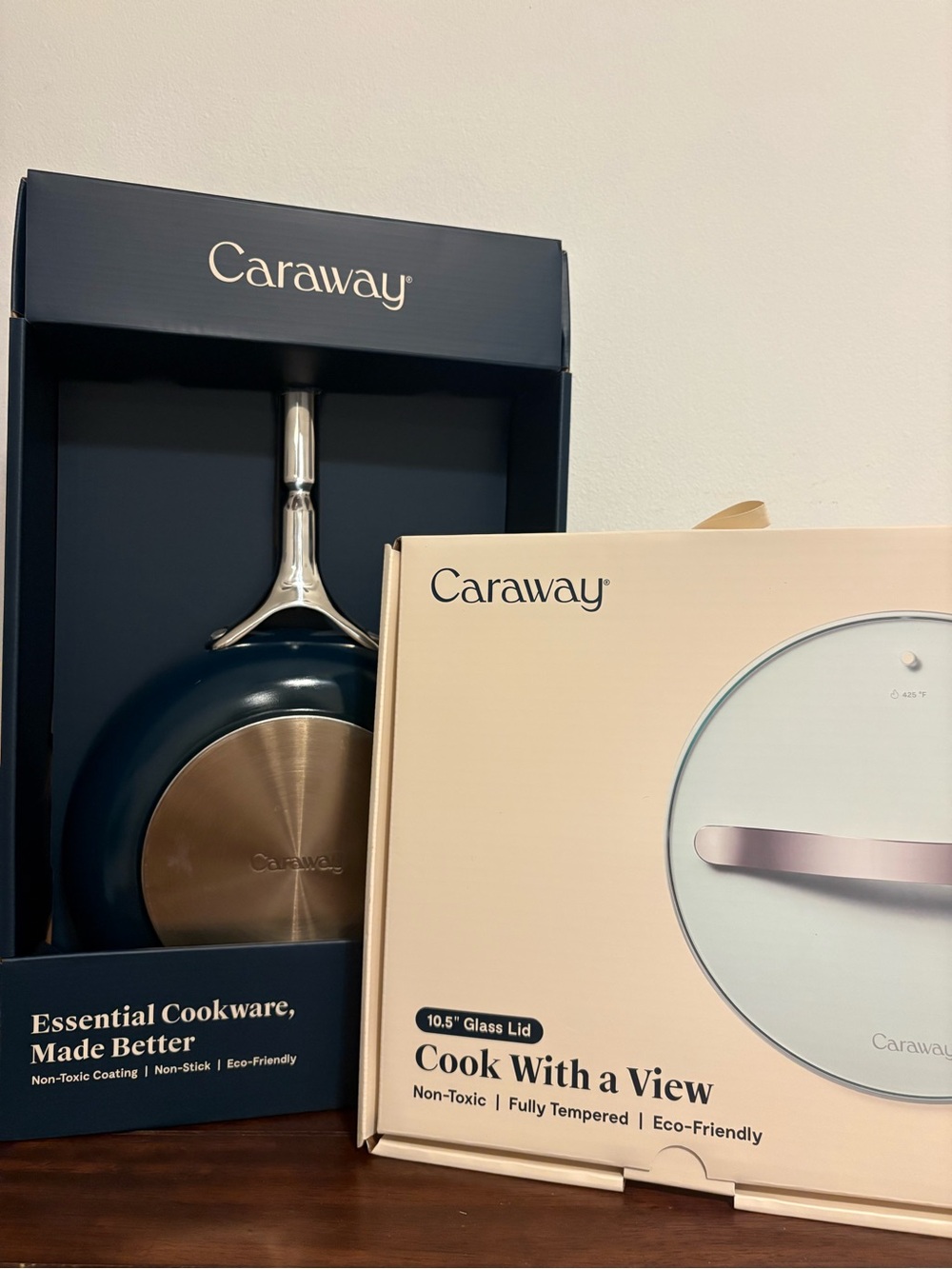 Caraway Deep Fry Pan in Teal with Stainless Steel Base 10.5”